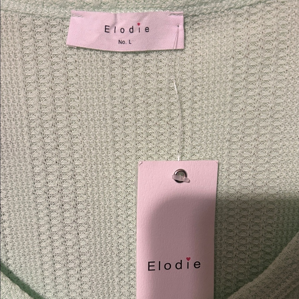 Elodie Light Green Button Down Shirt - Picture 2 of 6